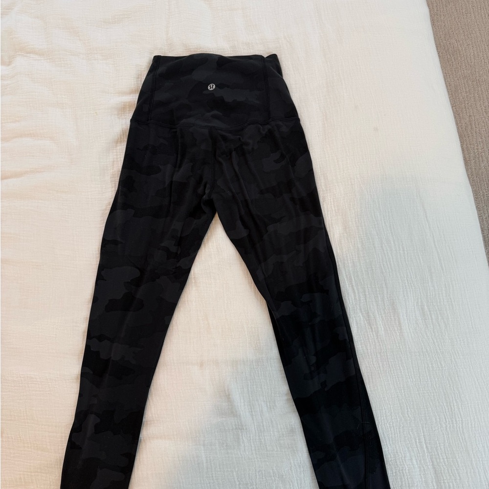 lululemon athletica Black Camo Leggings